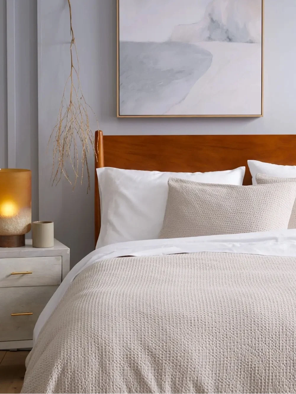 Quince Organic Luxe Honeycomb Duvet Cover Set - Home Bedding